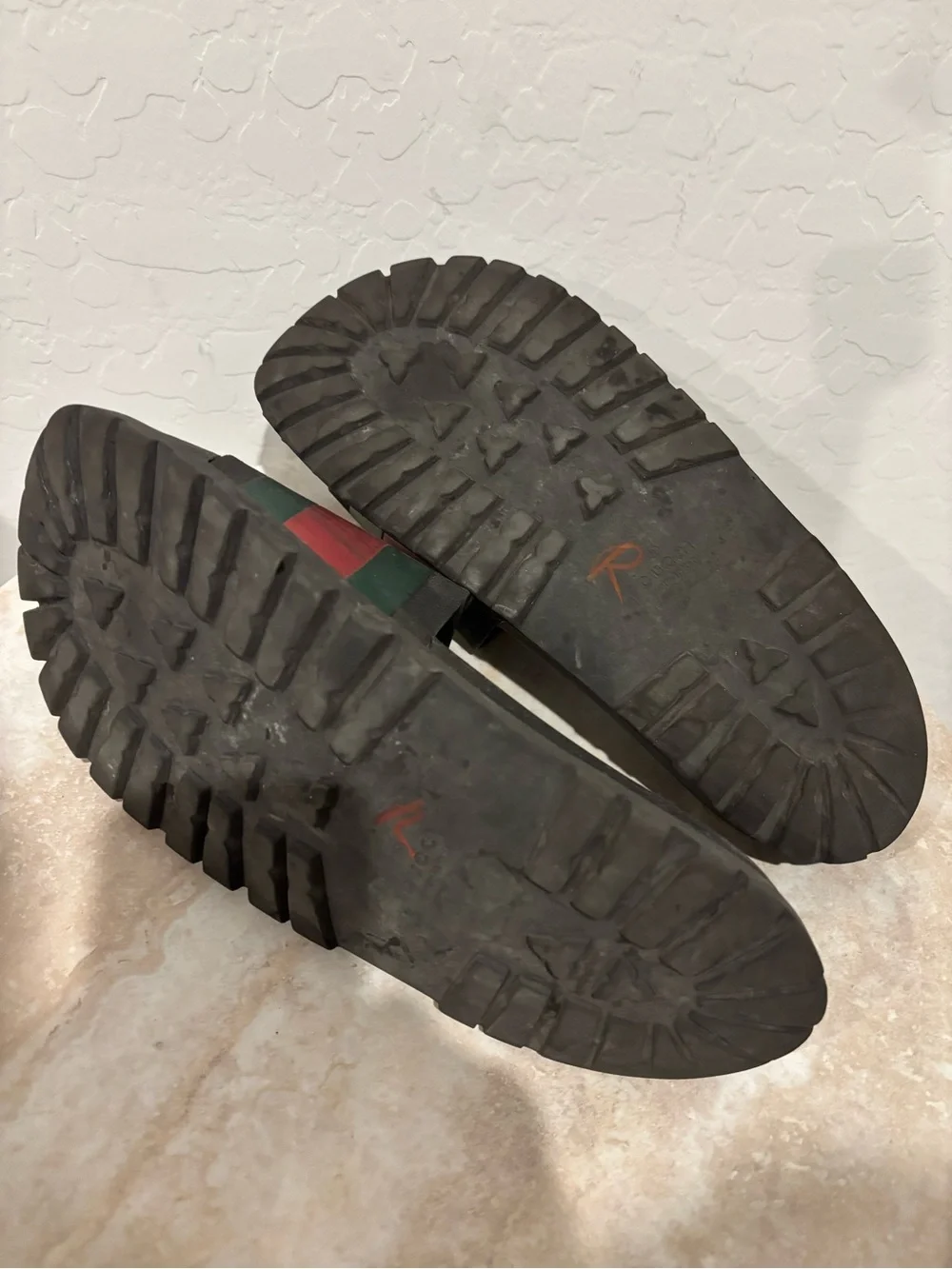 Gucci Men's Black Slide Sandals